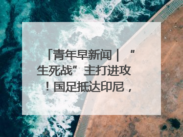 青年早新闻｜“生死战”主打进攻！国足抵达印尼，主教练发声