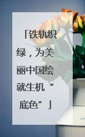 铁轨织绿，为美丽中国绘就生机“底色”