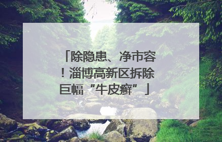 除隐患、净市容！淄博高新区拆除巨幅“牛皮癣”