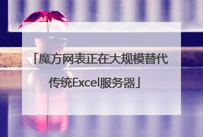 魔方网表正在大规模替代传统Excel服务器