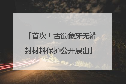 首次！古蜀象牙无灌封材料保护公开展出