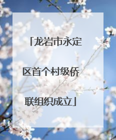 龙岩市永定区首个村级侨联组织成立