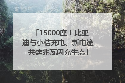 15000座！比亚迪与小桔充电、新电途共建兆瓦闪充生态