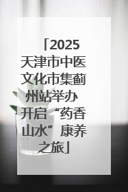 2025天津市中医文化市集蓟州站举办 开启“药香山水”康养之旅