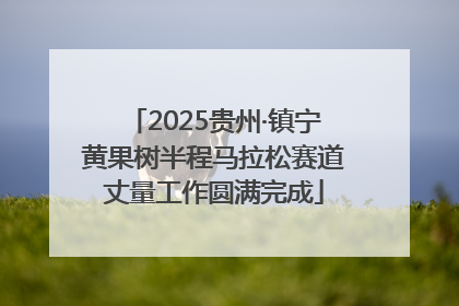 2025贵州·镇宁黄果树半程马拉松赛道丈量工作圆满完成