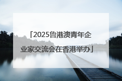 2025鲁港澳青年企业家交流会在香港举办