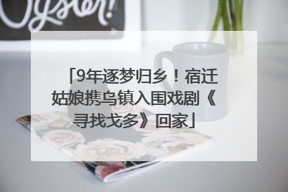 9年逐梦归乡！宿迁姑娘携乌镇入围戏剧《寻找戈多》回家