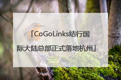 CoGoLinks结行国际大陆总部正式落地杭州