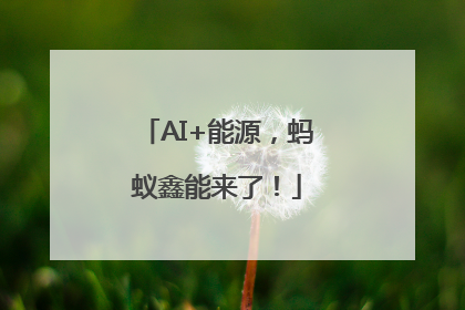 AI+能源，蚂蚁鑫能来了！